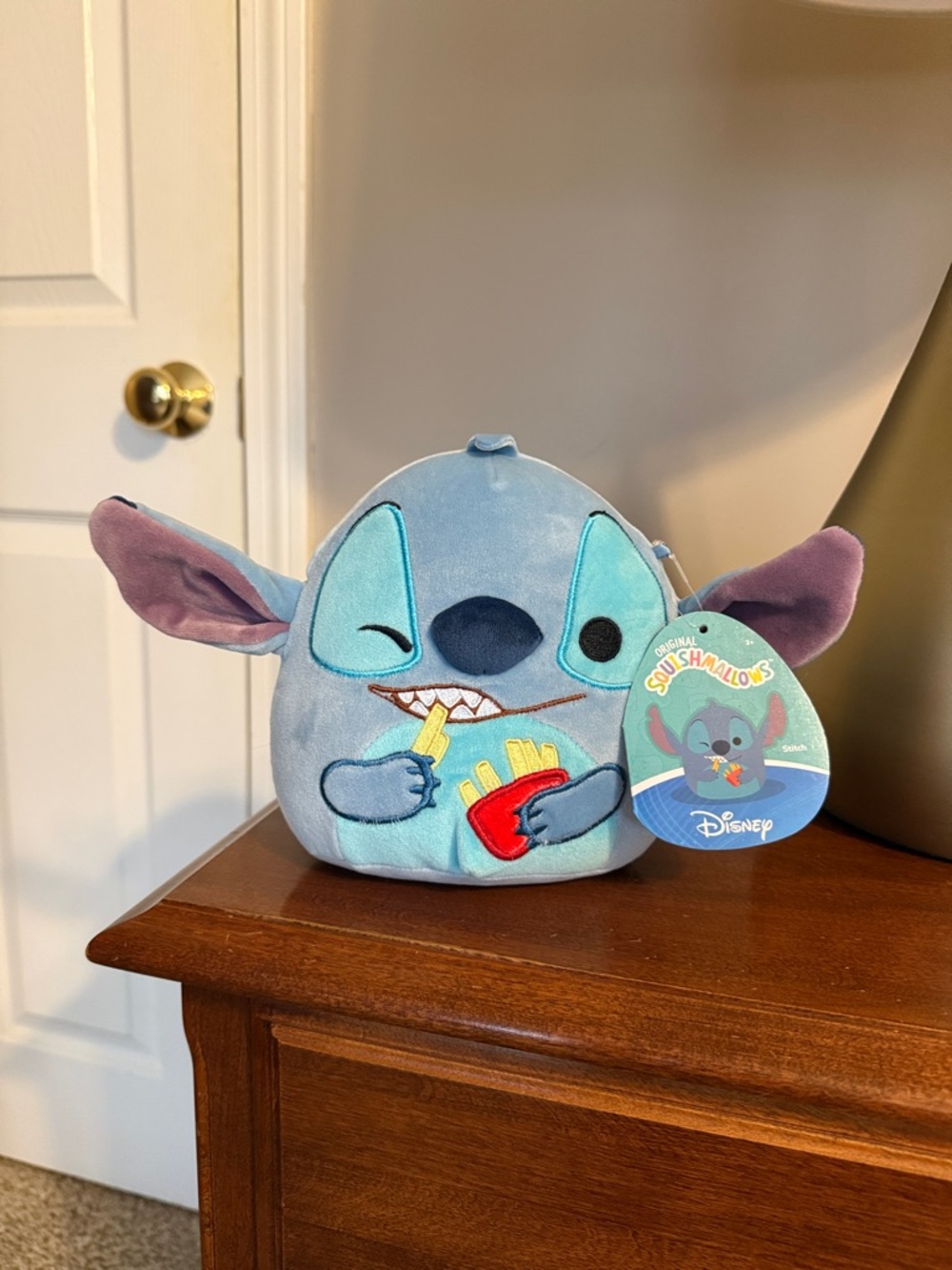 Disney Stitch Squishmallow Plush with Fries